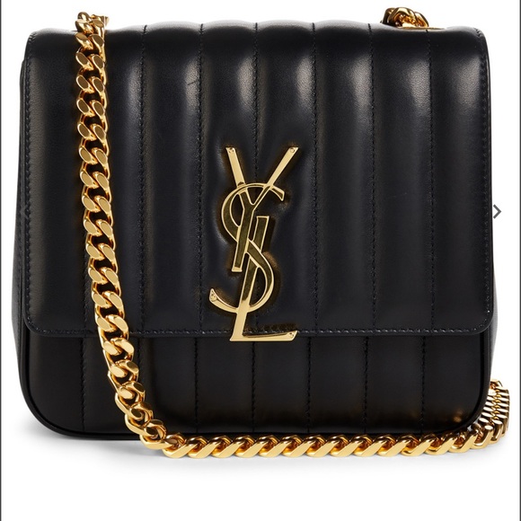 Vicky YSL Monogram Leather Chain Bag (Large) - Picture 14 of 14